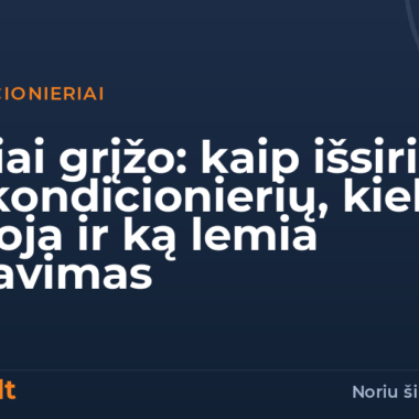 Kokio galingumo oro kondicionieriaus reikia kambariui? Kaip parinkti pagal kvadratus