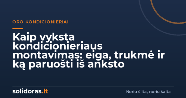 Kaip vyksta kondicionieriaus montavimas: eiga, trukmė ir ką paruošti iš anksto | solidoras.lt