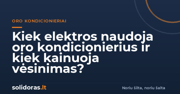 Kiek elektros naudoja oro kondicionierius ir kiek kainuoja vėsinimas? | solidoras.lt